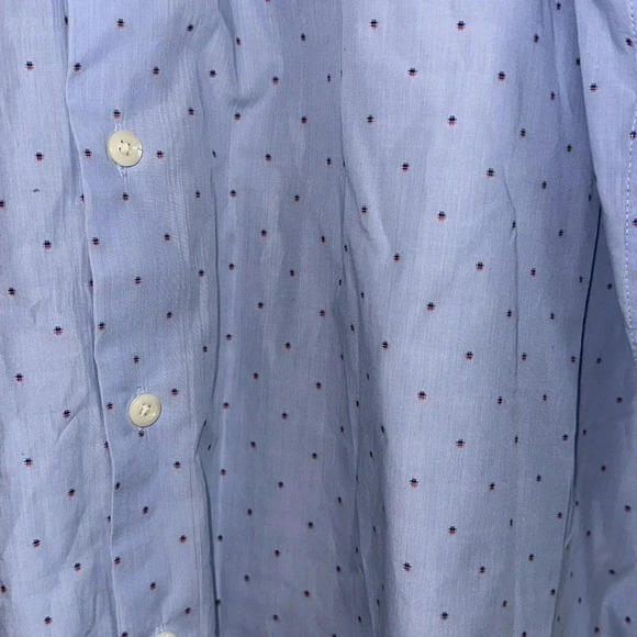 Peter Millar Light Blue Seaside Print Button Down Long Sleeve Shirt Size XL - Picture 8 of 8